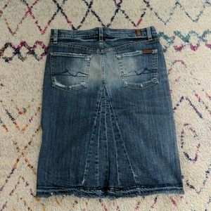 7 For All Mankind Skirts - 7 for all mankind denim skirt 7 For All Mankind Skirts - 7 for all mankind denim skirt